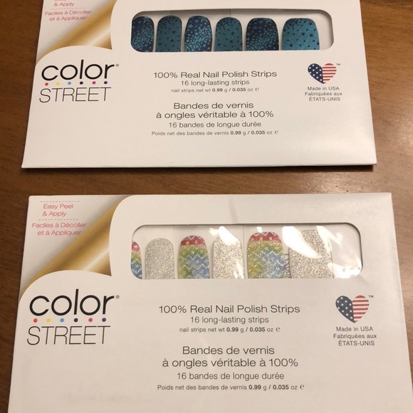 COLOR STREET BUNDLE OF TWO - STAR GAZER AND EGGS-TRAVAGANZA NIP - Picture 1 of 5